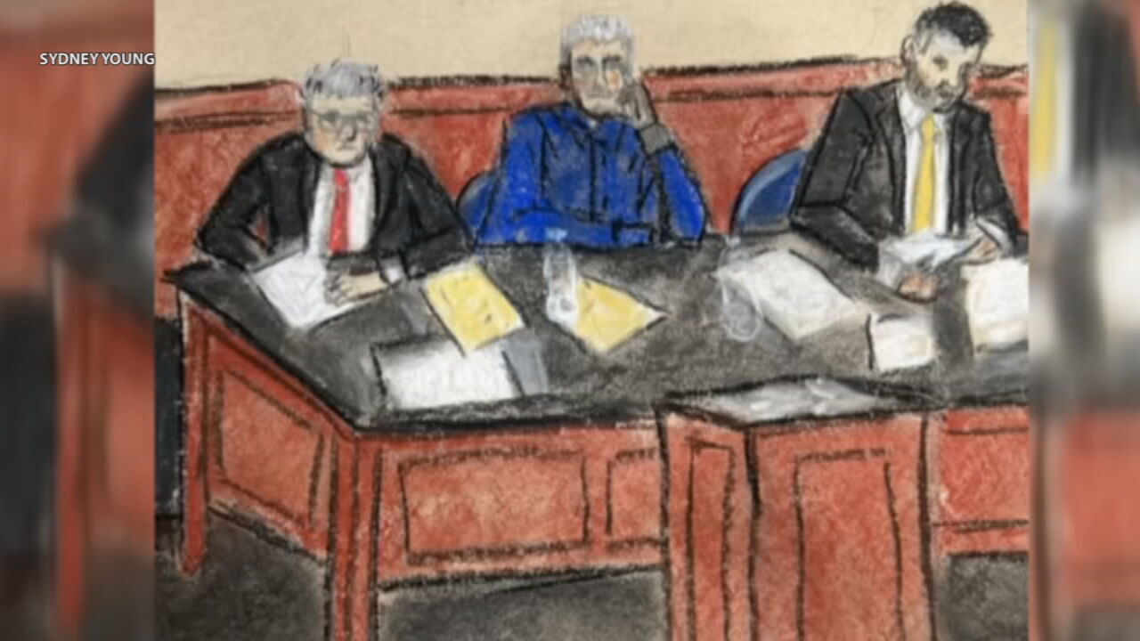 Courtroom sketch of Steve Lawson trial